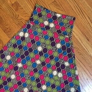 NEW LuLaRoe Neon Pink Green & Blue Polyester Maxi Skirt OR Strapless Dress - XS